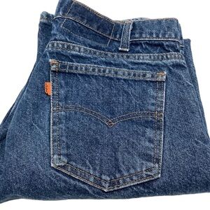 LEVIS 513 Vintage 1980's Orange Tag Slim Straight Jeans - Size 33 x 30‎